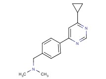 1-[4-(6-cyclopropylpyrimidin-4-yl)phenyl]-N,N-dimethylmethanamine