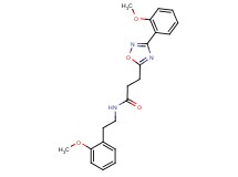 N-[2-(2-methoxyphenyl)ethyl]-3-[3-(2-methoxyphenyl)-1,2,4-oxadiazol-5-yl]propanamide