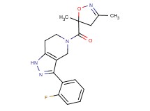 5-[(3,5-dimethyl-4,5-dihydroisoxazol-5-yl)carbonyl]-3-(2-fluorophenyl)-4,5,6,7-tetrahydro-1H-pyrazolo[4,3-c]pyridine