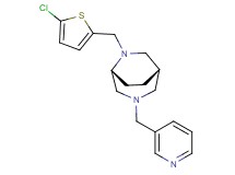 (1S*,5R*)-6-[(5-chloro-2-thienyl)methyl]-3-(pyridin-3-ylmethyl)-3,6-diazabicyclo[3.2.2]nonane