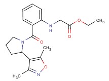 ethyl [(2-{[2-(3,5-dimethylisoxazol-4-yl)pyrrolidin-1-yl]carbonyl}phenyl)amino]acetate