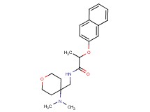 N-{[4-(dimethylamino)tetrahydro-2H-pyran-4-yl]methyl}-2-(2-naphthyloxy)propanamide