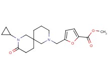 methyl 5-[(8-cyclopropyl-9-oxo-2,8-diazaspiro[5.5]undec-2-yl)methyl]-2-furoate