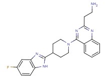 (2-{4-[4-(5-fluoro-1H-benzimidazol-2-yl)-1-piperidinyl]-2-quinazolinyl}ethyl)amine dihydrochloride