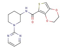 N-[1-(2-pyrimidinyl)-3-piperidinyl]-2,3-dihydrothieno[3,4-b][1,4]dioxine-5-carboxamide