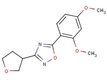 5-(2,4-dimethoxyphenyl)-3-(tetrahydrofuran-3-yl)-1,2,4-oxadiazole
