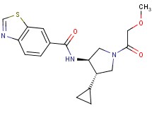 N-[(3R*,4S*)-4-cyclopropyl-1-(methoxyacetyl)pyrrolidin-3-yl]-1,3-benzothiazole-6-carboxamide