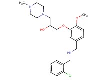 1-(5-{[(2-chlorobenzyl)amino]methyl}-2-methoxyphenoxy)-3-(4-methyl-1-piperazinyl)-2-propanol