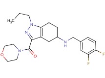 N-(3,4-difluorobenzyl)-3-(4-morpholinylcarbonyl)-1-propyl-4,5,6,7-tetrahydro-1H-indazol-5-amine