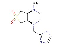 (4aS*,7aR*)-1-(1H-imidazol-2-ylmethyl)-4-methyloctahydrothieno[3,4-b]pyrazine 6,6-dioxide