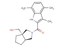 [(3aS*,6aS*)-2-[(3,4,7-trimethyl-1H-indol-2-yl)carbonyl]hexahydrocyclopenta[c]pyrrol-3a(1H)-yl]methanol