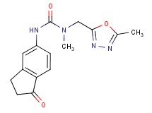 N-methyl-N-[(5-methyl-1,3,4-oxadiazol-2-yl)methyl]-N'-(1-oxo-2,3-dihydro-1H-inden-5-yl)urea