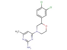 4-[2-(3,4-dichlorophenyl)morpholin-4-yl]-6-methylpyrimidin-2-amine