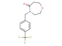 4-[4-(trifluoromethyl)benzyl]-1,4-oxazepan-5-one