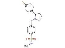 4-{[2-(4-fluorophenyl)-1-pyrrolidinyl]methyl}-N-methylbenzenesulfonamide
