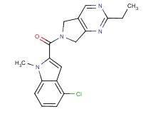6-[(4-chloro-1-methyl-1H-indol-2-yl)carbonyl]-2-ethyl-6,7-dihydro-5H-pyrrolo[3,4-d]pyrimidine
