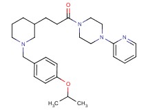 1-{3-[1-(4-isopropoxybenzyl)-3-piperidinyl]propanoyl}-4-(2-pyridinyl)piperazine