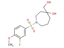 1-[(3-fluoro-4-methoxyphenyl)sulfonyl]-4-(hydroxymethyl)-4-azepanol