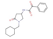 N-[1-(cyclohexylmethyl)-5-oxo-3-pyrrolidinyl]-2-oxo-2-phenylacetamide