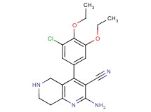 2-amino-4-(3-chloro-4,5-diethoxyphenyl)-5,6,7,8-tetrahydro-1,6-naphthyridine-3-carbonitrile