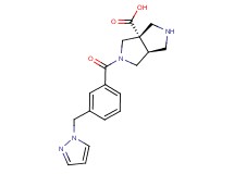 (3aS*,6aS*)-2-[3-(1H-pyrazol-1-ylmethyl)benzoyl]hexahydropyrrolo[3,4-c]pyrrole-3a(1H)-carboxylic acid