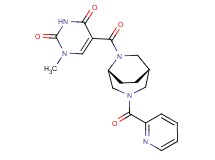 1-methyl-5-{[(1S*,5R*)-3-(pyridin-2-ylcarbonyl)-3,6-diazabicyclo[3.2.2]non-6-yl]carbonyl}pyrimidine-2,4(1H,3H)-dione