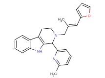 2-[(2E)-3-(2-furyl)-2-methyl-2-propen-1-yl]-1-(6-methyl-2-pyridinyl)-2,3,4,9-tetrahydro-1H-beta-carboline