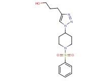 3-{1-[1-(phenylsulfonyl)piperidin-4-yl]-1H-1,2,3-triazol-4-yl}propan-1-ol