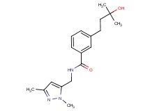 N-[(1,3-dimethyl-1H-pyrazol-5-yl)methyl]-3-(3-hydroxy-3-methylbutyl)benzamide