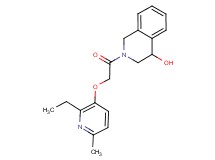 2-{[(2-ethyl-6-methylpyridin-3-yl)oxy]acetyl}-1,2,3,4-tetrahydroisoquinolin-4-ol