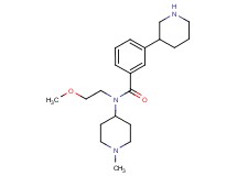 N-(2-methoxyethyl)-N-(1-methylpiperidin-4-yl)-3-piperidin-3-ylbenzamide