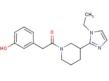3-{2-[3-(1-ethyl-1H-imidazol-2-yl)-1-piperidinyl]-2-oxoethyl}phenol