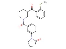 1-[3-({3-[2-(methylthio)benzoyl]-1-piperidinyl}carbonyl)phenyl]-2-pyrrolidinone
