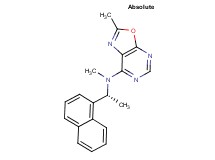 N,2-dimethyl-N-[(1R)-1-(1-naphthyl)ethyl][1,3]oxazolo[5,4-d]pyrimidin-7-amine