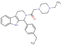 1-(4-ethylphenyl)-2-[(4-ethyl-1-piperazinyl)acetyl]-2,3,4,9-tetrahydro-1H-beta-carboline