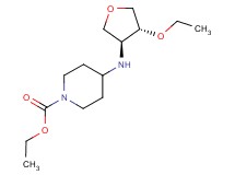 ethyl 4-{[(3S*,4R*)-4-ethoxytetrahydrofuran-3-yl]amino}piperidine-1-carboxylate