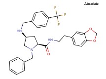 (4S)-N-[2-(1,3-benzodioxol-5-yl)ethyl]-1-benzyl-4-{[4-(trifluoromethyl)benzyl]amino}-L-prolinamide