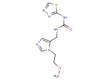N-{[1-(2-methoxyethyl)-1H-imidazol-5-yl]methyl}-N'-1,3,4-thiadiazol-2-ylurea
