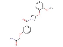 2-(3-{[3-(2-methoxyphenoxy)-1-azetidinyl]carbonyl}phenoxy)acetamide