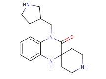 4'-(3-pyrrolidinylmethyl)-1',4'-dihydro-3'H-spiro[piperidine-4,2'-quinoxalin]-3'-one dihydrochloride
