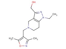 {5-[(3,5-dimethylisoxazol-4-yl)methyl]-1-ethyl-4,5,6,7-tetrahydro-1H-pyrazolo[4,3-c]pyridin-3-yl}methanol