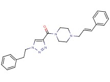 1-{[1-(2-phenylethyl)-1H-1,2,3-triazol-4-yl]carbonyl}-4-[(2E)-3-phenyl-2-propen-1-yl]piperazine