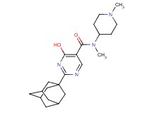 2-(1-adamantyl)-4-hydroxy-N-methyl-N-(1-methylpiperidin-4-yl)pyrimidine-5-carboxamide