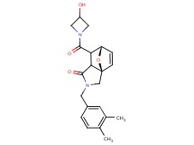 (3aR*,6S*)-2-(3,4-dimethylbenzyl)-7-[(3-hydroxyazetidin-1-yl)carbonyl]-2,3,7,7a-tetrahydro-3a,6-epoxyisoindol-1(6H)-one