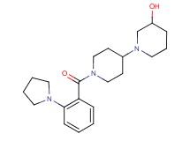 1'-[2-(1-pyrrolidinyl)benzoyl]-1,4'-bipiperidin-3-ol