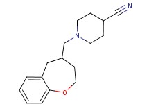 1-(2,3,4,5-tetrahydro-1-benzoxepin-4-ylmethyl)piperidine-4-carbonitrile