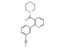 3-[3-(piperidin-1-ylcarbonyl)pyridin-2-yl]benzonitrile