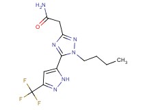 2-{1-butyl-5-[3-(trifluoromethyl)-1H-pyrazol-5-yl]-1H-1,2,4-triazol-3-yl}acetamide