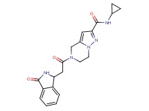 N-cyclopropyl-5-[(3-oxo-2,3-dihydro-1H-isoindol-1-yl)acetyl]-4,5,6,7-tetrahydropyrazolo[1,5-a]pyrazine-2-carboxamide