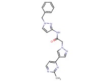 N-(1-benzyl-1H-pyrazol-3-yl)-2-[4-(2-methylpyrimidin-4-yl)-1H-pyrazol-1-yl]acetamide